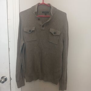 Men's  Banana Republic Brown Sweater with Button Pockets